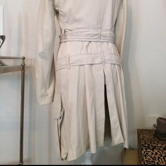 Ann Demeulemeester Leather Duster Trench Coat belt - Picture 4 of 12